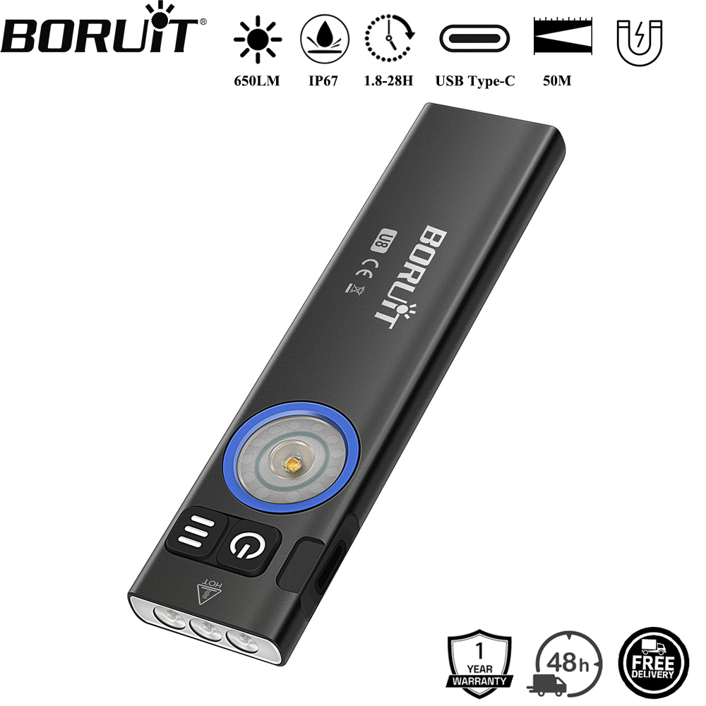 Outdoor Adventure Camp - ไฟฉาย LED BORUiT U8 650LM EDC