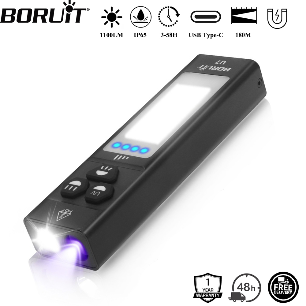 Outdoor Adventure Camp - ไฟฉาย BORUiT U7 UV LED EDC