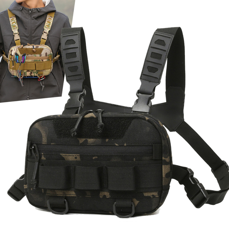 Outdoor Adventure Vest - ยุทธวิธี Chest RIG กระเป๋าเป้สะพายหลัง Camping Recon