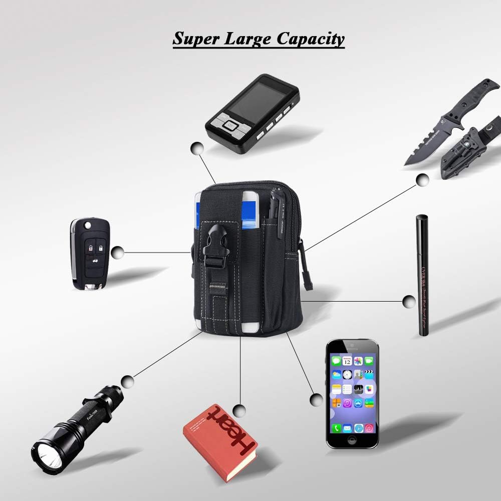 กระเป๋าคาดเอวแบบยุทธวิธี Molle - Outdoor Adventure Camp บทวิจารณ์และราคา