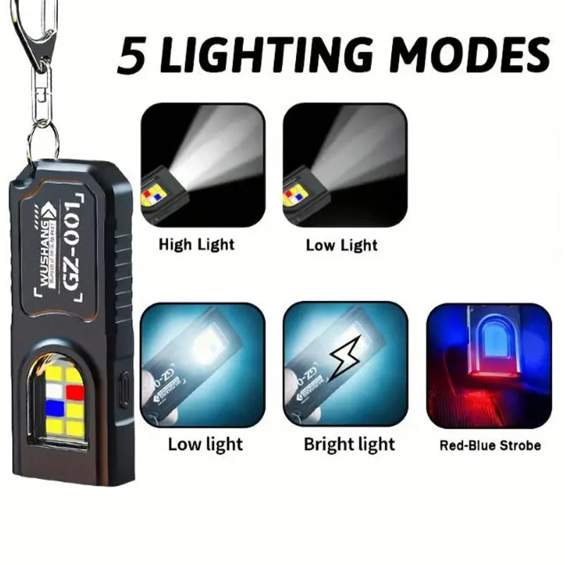 ไฟฉายพวงกุญแจ LED COB ขนาดเล็ก - Outdoor Adventure Camp บทวิจารณ์และราคา