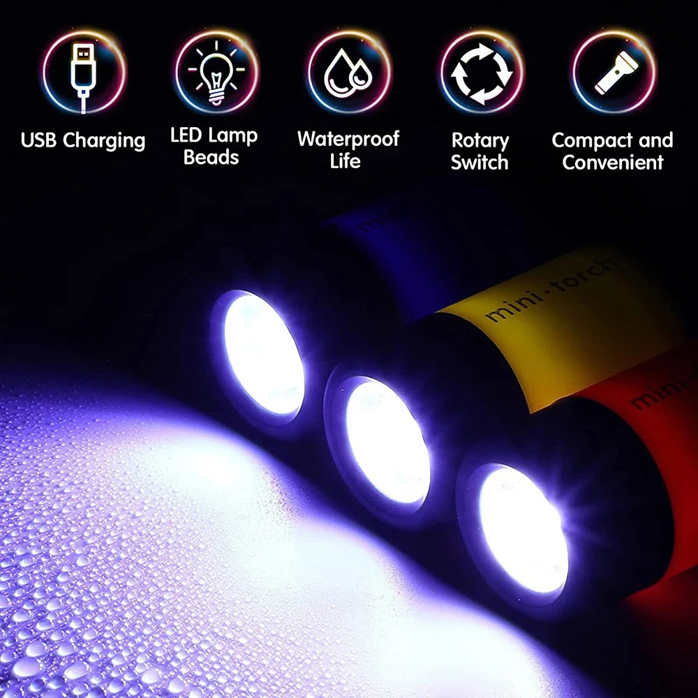 USB ชาร์จไฟได้ ไฟฉายขนาดเล็กสำ - Outdoor Adventure Camp บทวิจารณ์และราคา
