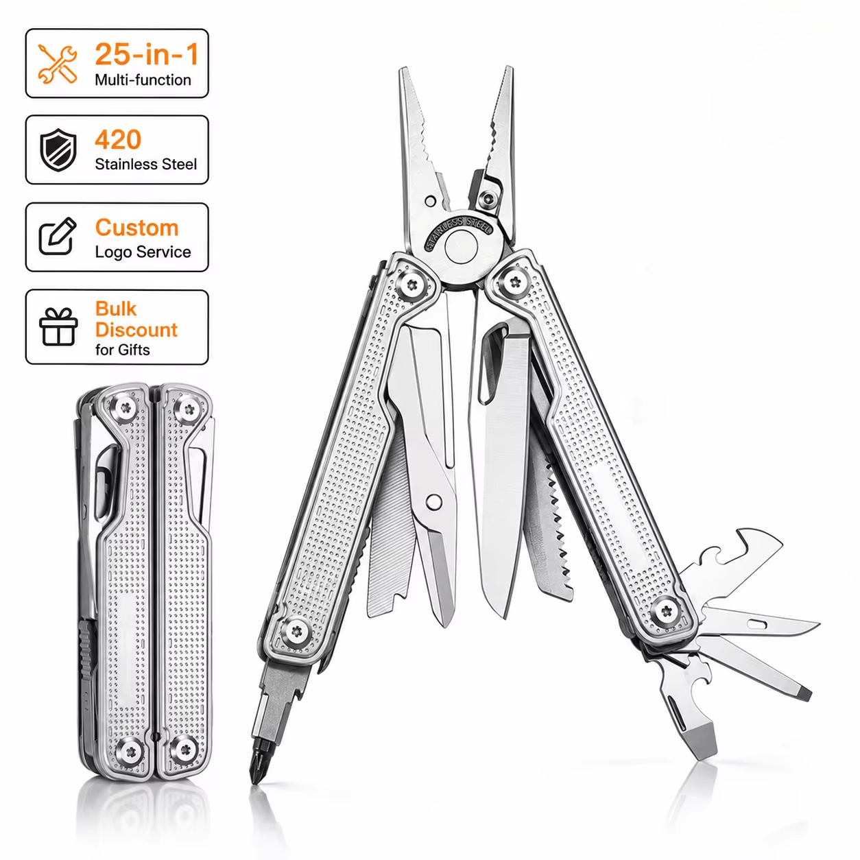 มีดพับอเนกประสงค์ 25-in-1 ระดั - Camp Knife Multi บทวิจารณ์และราคา